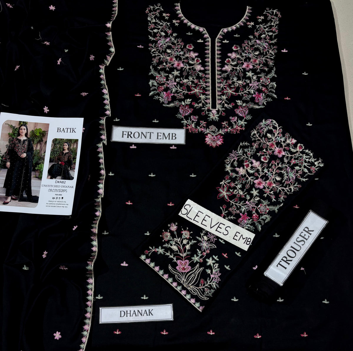 Unstich Embroided Fancy Kamez Shalwar
